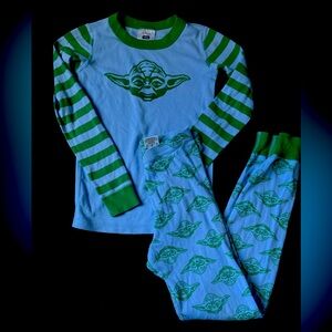 Hanna Andersson Star Wars Yoda Pajamas Kids 8